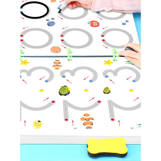 Educational Tracing Book with Markers