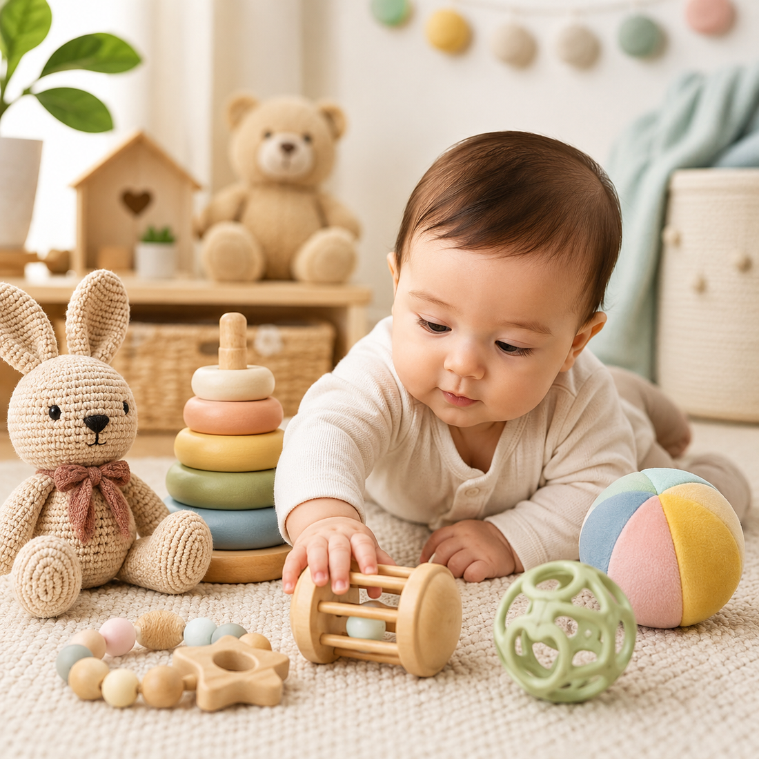How to Choose Safe Toys for Babies (0–12 Months)