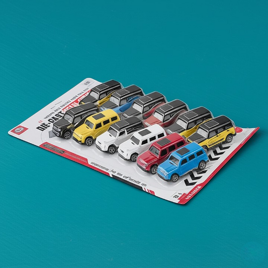 Die-Cast Metal Toy Cars Set – Pack of 12