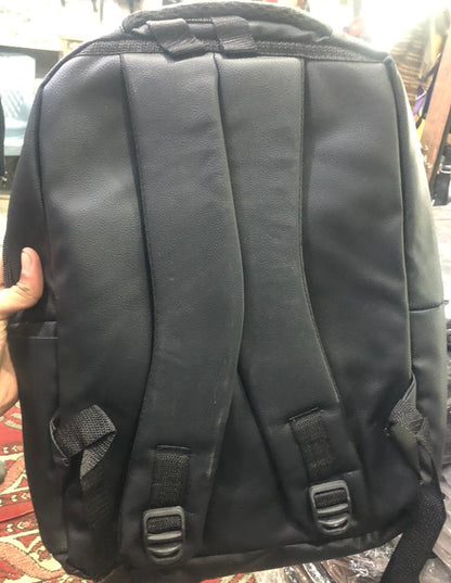 Faux Leather Backpack With BMW Logo