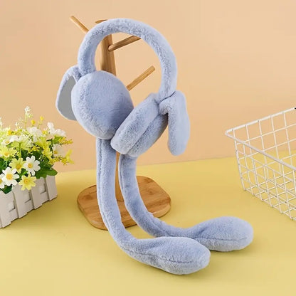 Rabbit Earmuffs Hat with Moving Ears