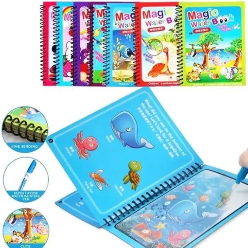 Magic Water Coloring Book With Pen