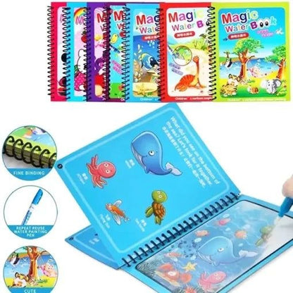 Magic Water Coloring Book With Pen