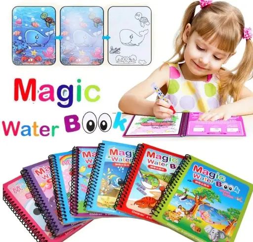 Magic Water Coloring Book With Pen