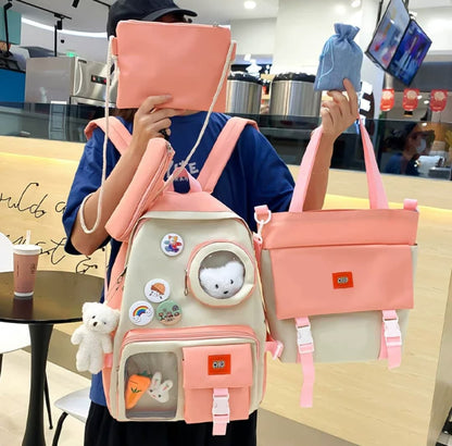 4 Set Backpack For Girls