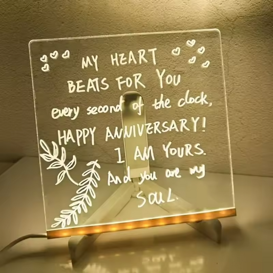 Acrylic LED Writing Board With USB Erasable Lights