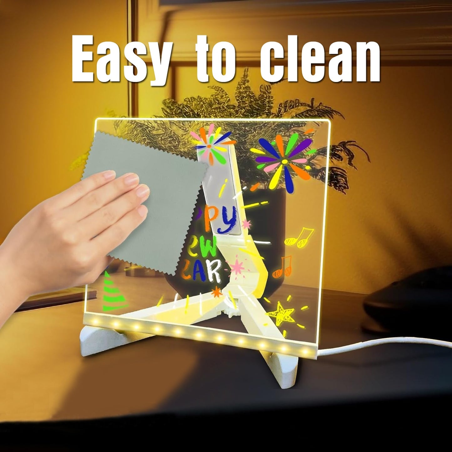 Acrylic LED Writing Board With USB Erasable Lights