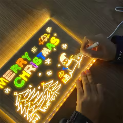 Acrylic LED Writing Board With USB Erasable Lights