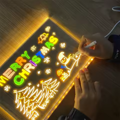 Acrylic LED Writing Board With USB Erasable Lights