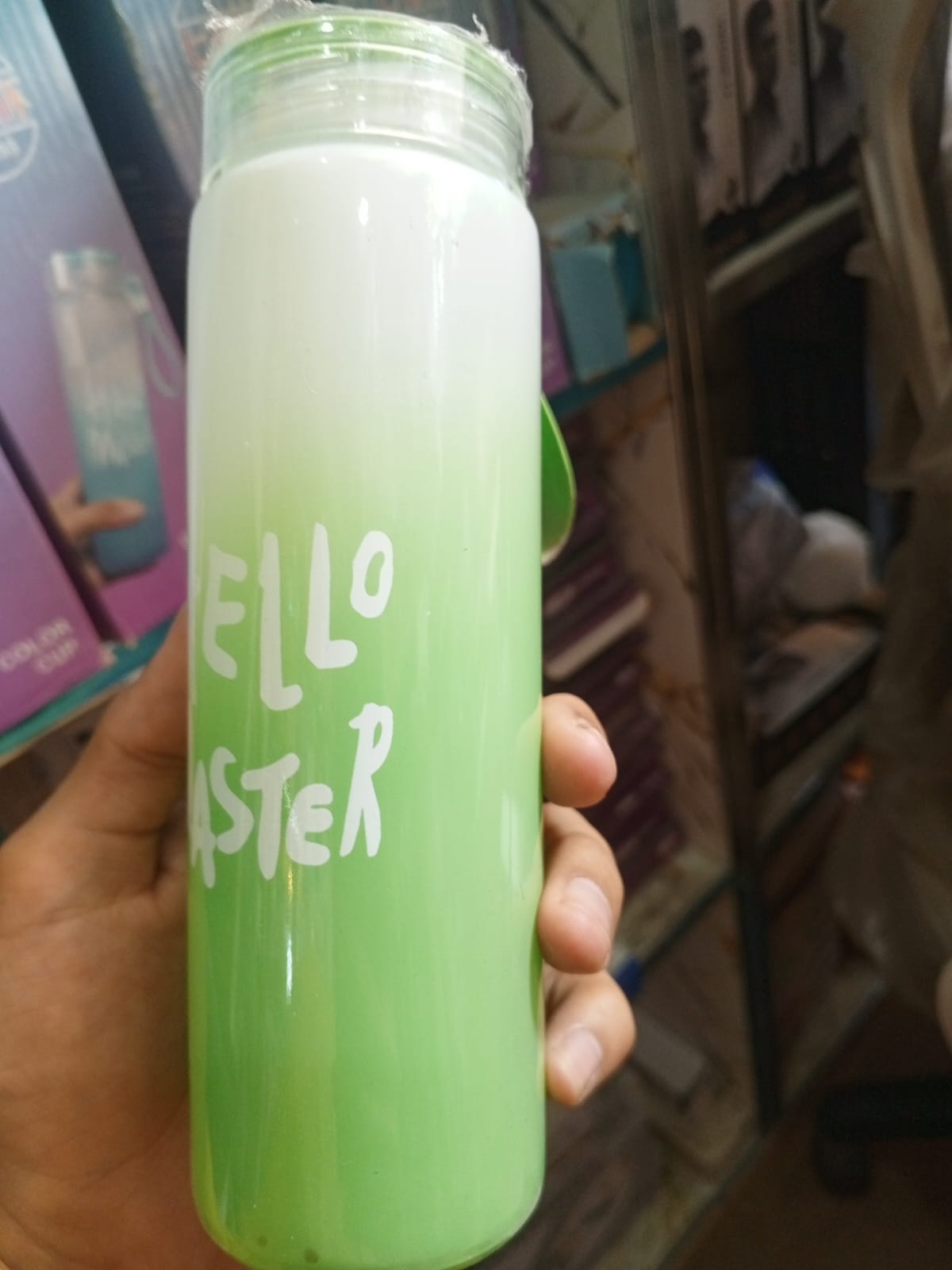 Hello Master 480ml Frosted Glass Water Bottle
