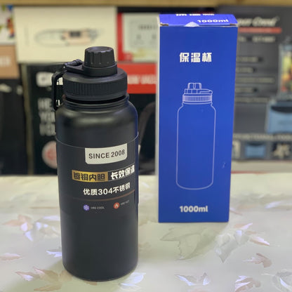 1000ml Matte Black Stainless Steel
