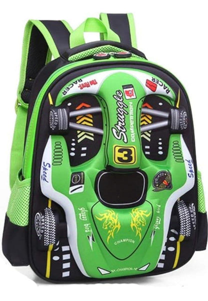 Kids Racing Car Nylon Backpack