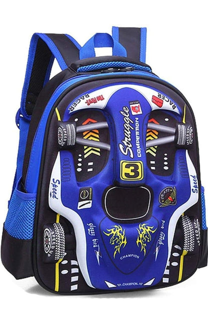 Kids Racing Car Nylon Backpack