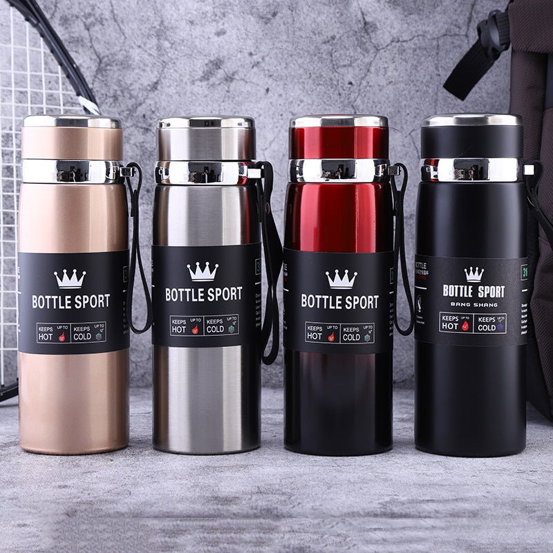 Slim Stainless Steel Water Bottle - 1L