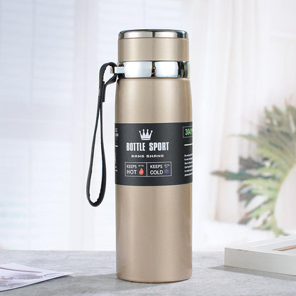Slim Stainless Steel Water Bottle - 1L