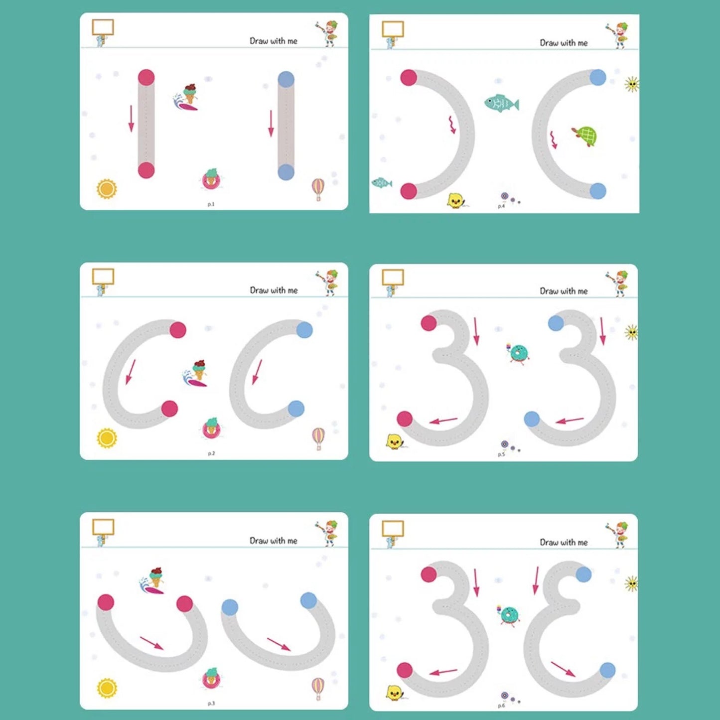 Educational Learning Tracing Book