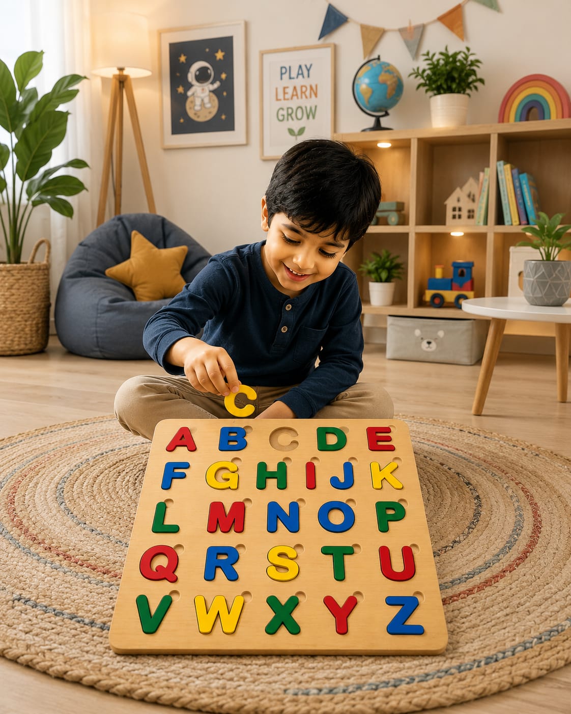 Capital ABC Alphabet Puzzle Board Game