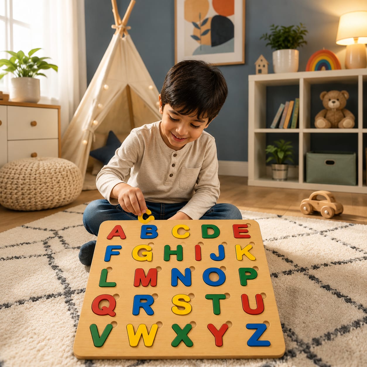 Capital ABC Alphabet Puzzle Board Game