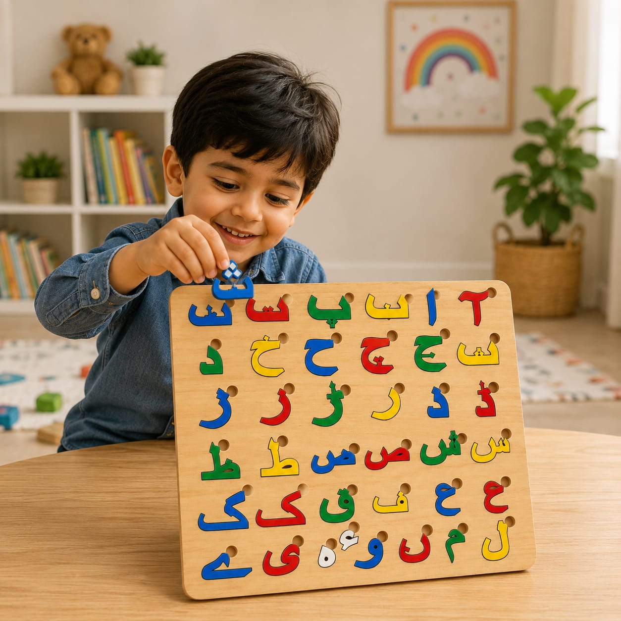 Urdu Haroof-e-Tahaji Puzzle Board Game