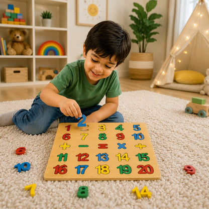 Math Puzzle Board Game