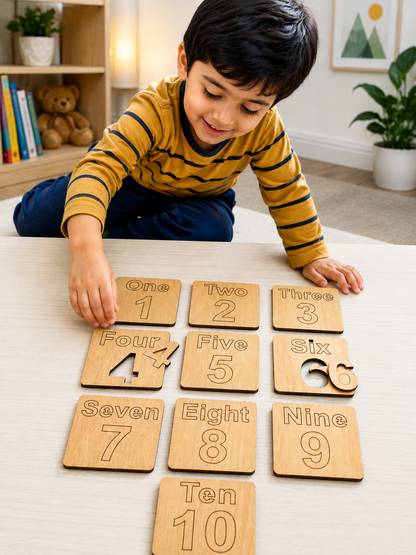 Wooden Number Learning Puzzle
