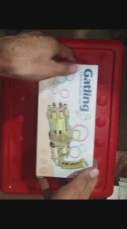 Electric Gatling Bubble Gun